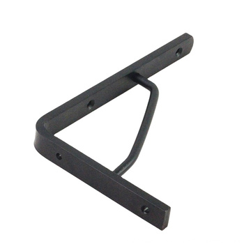 Custom d angled fence hanging support bracket for wood